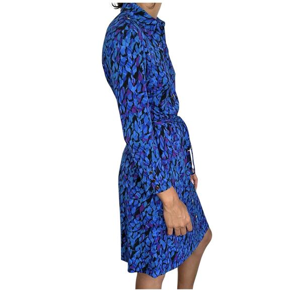 VTG Cache Y2k Shirt Dress Mini Abstract Retro‎ Womens XS Disco - Picture 3 of 10